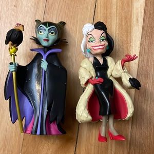 Maleficent and Cruella Collectors Figurines